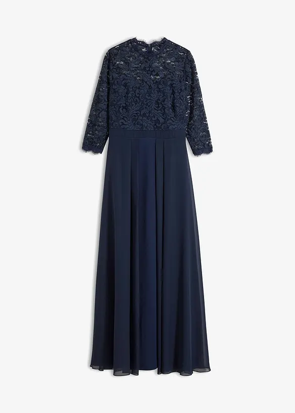 Robe longue avec dentelle, bonprix