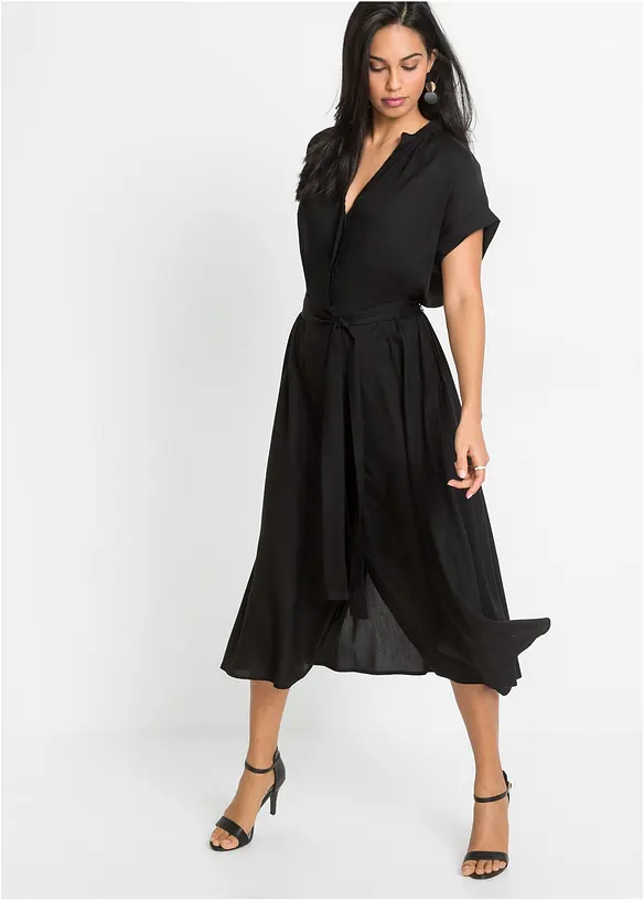 Robe-chemise en viscose fluide, bonprix