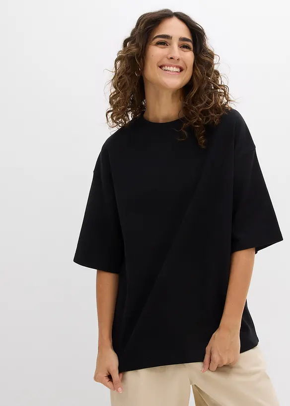 T-shirt épais oversize 100% coton, bonprix