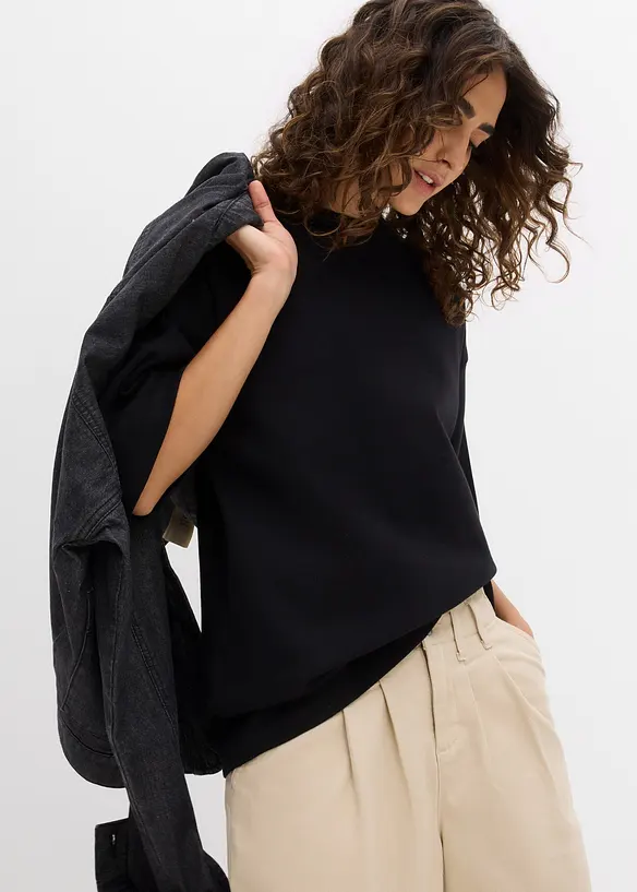 T-shirt épais oversize 100% coton, bonprix