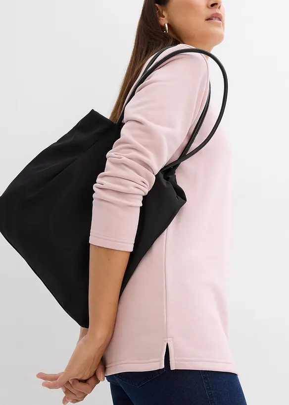 Sweat manches longues avec base fendue, bonprix