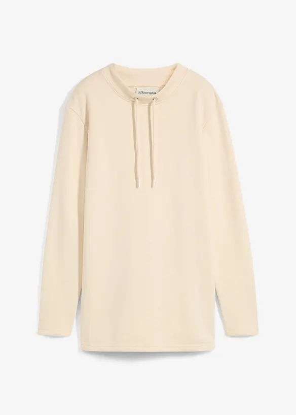 Sweat manches longues avec base fendue, bonprix