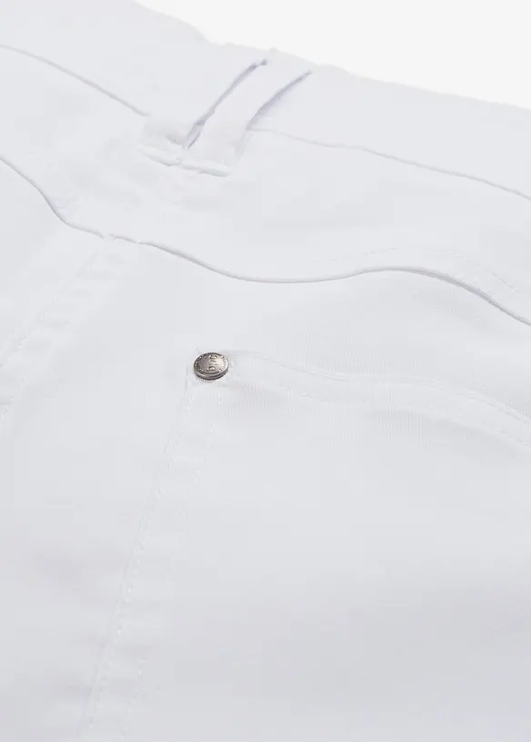 Pantalon droit extensible en bengaline, taille élastiquée, bonprix