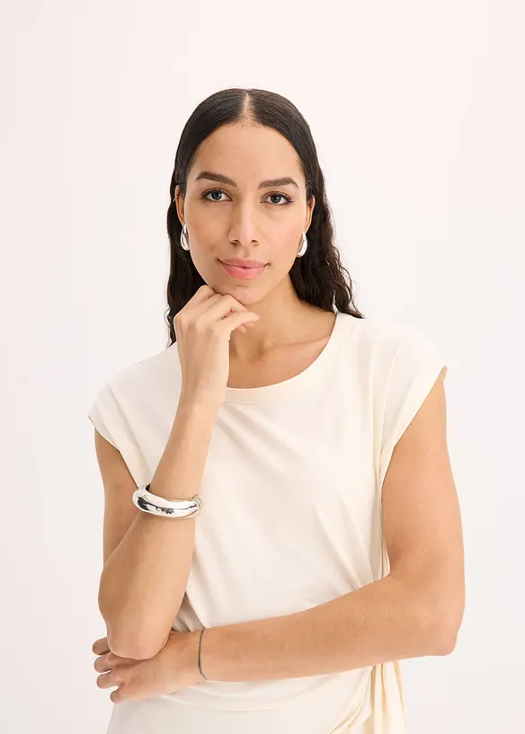 Robe nouée en jersey de coton stretch, bonprix