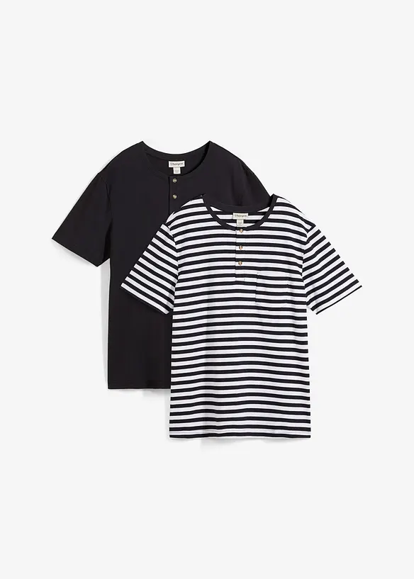 T-shirt col Henley, bonprix