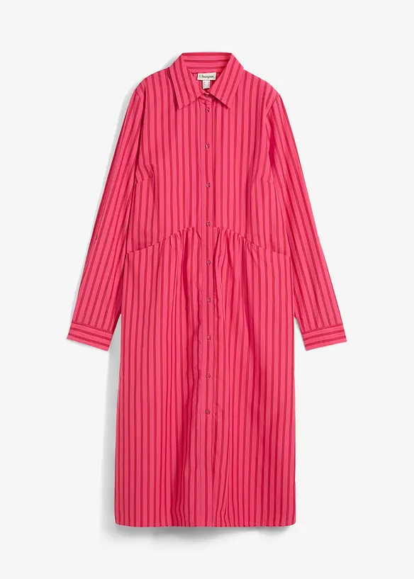Robe à col chemise, 100% coton, bonprix