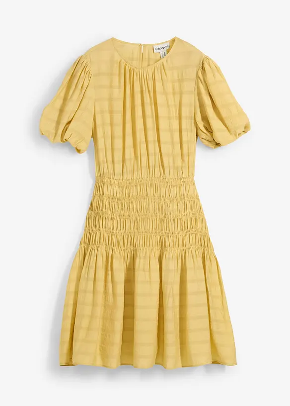 Robe courte smockée, bonprix