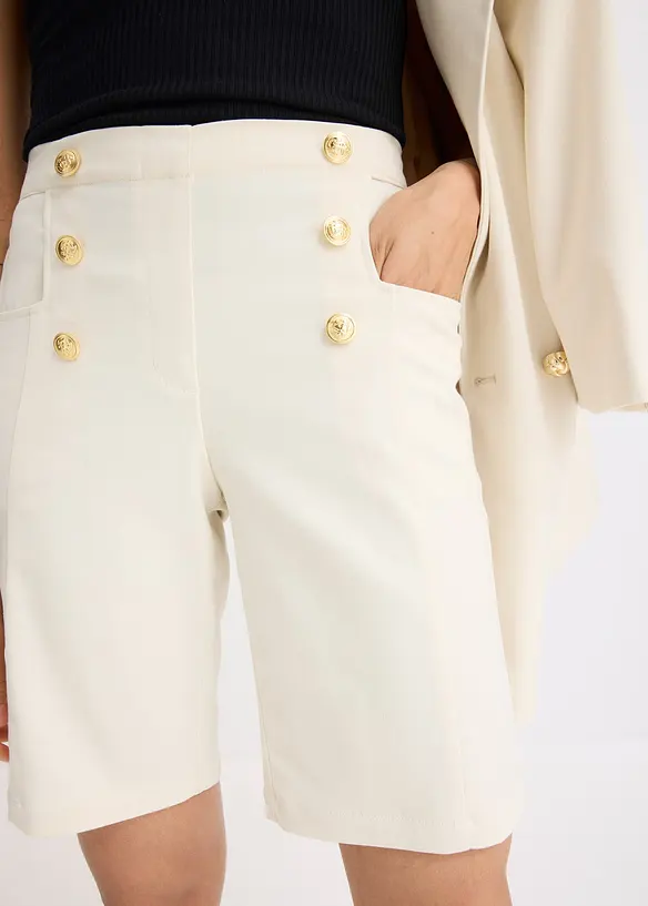 Bermuda avec boutons décoratifs, bonprix