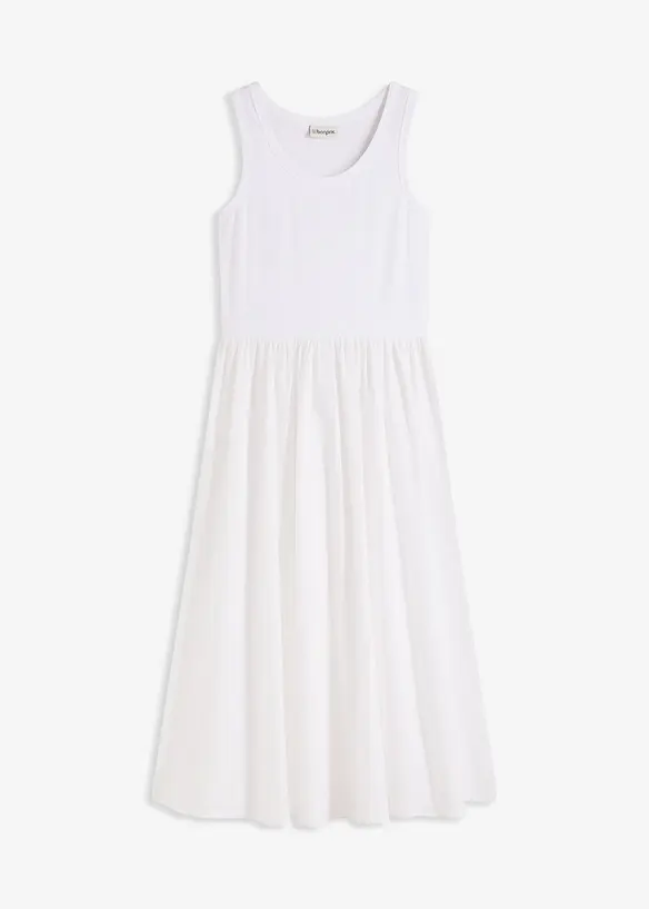 Robe en jersey bi-matière, bonprix