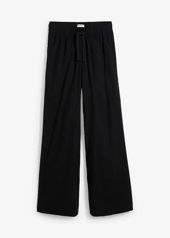 Pantalon palazzo 100% coton, bonprix