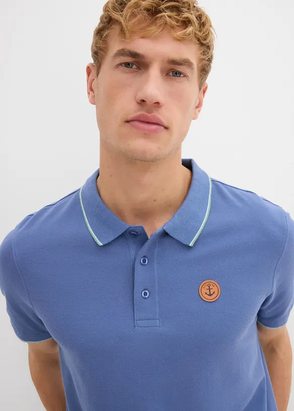 Polo en maille piquée 100% coton, bonprix