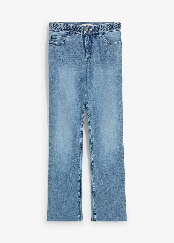 Jean droit taille mi-haute, bonprix