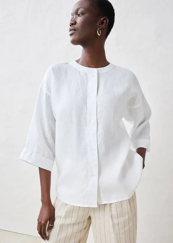 Chemisier oversize 100% lin, bonprix
