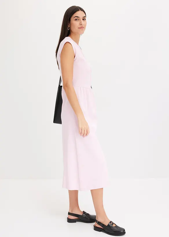 Robe en jersey évasée, détail torsadé, bonprix