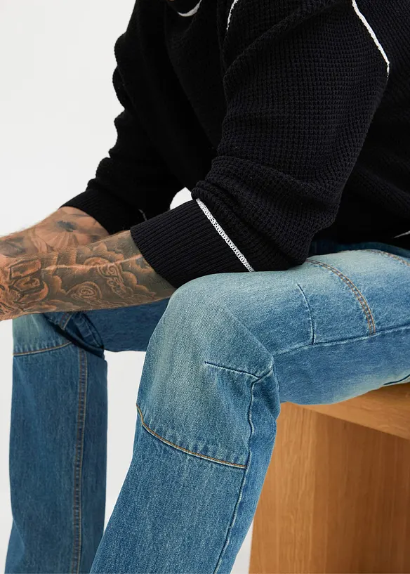 Jean droit regular en denim robuste, bonprix