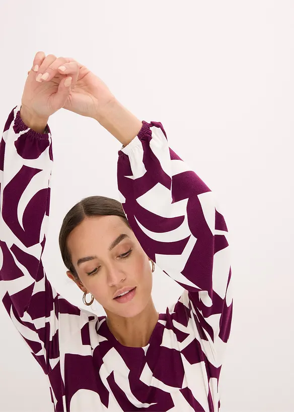 Robe en jersey, viscose mélangée douce, bonprix