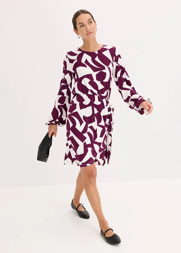 Robe en jersey, viscose mélangée douce, bonprix