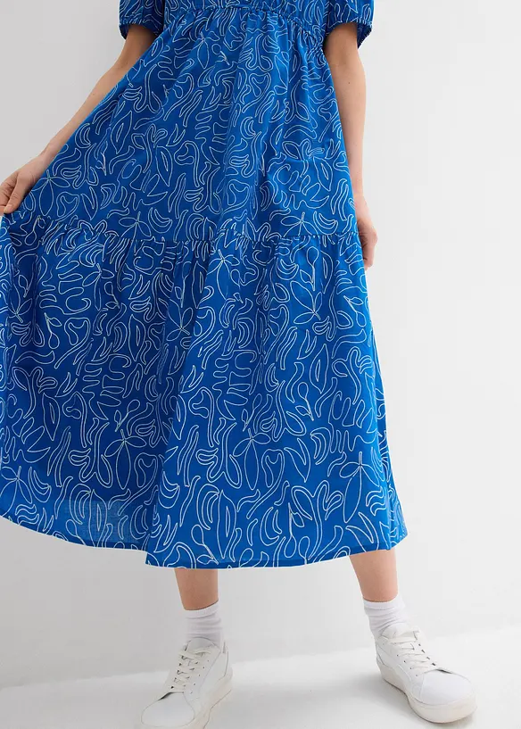 Robe midi ample, 100% coton, bonprix
