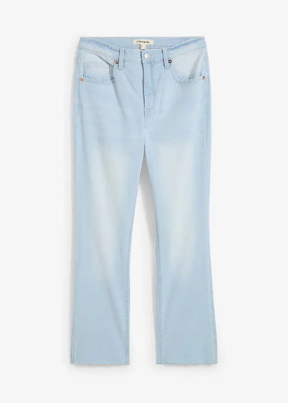 Jean flare taille haute, cropped, bonprix