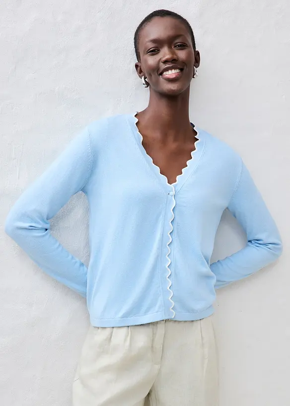 Gilet en fine maille contenant de la soie, bonprix