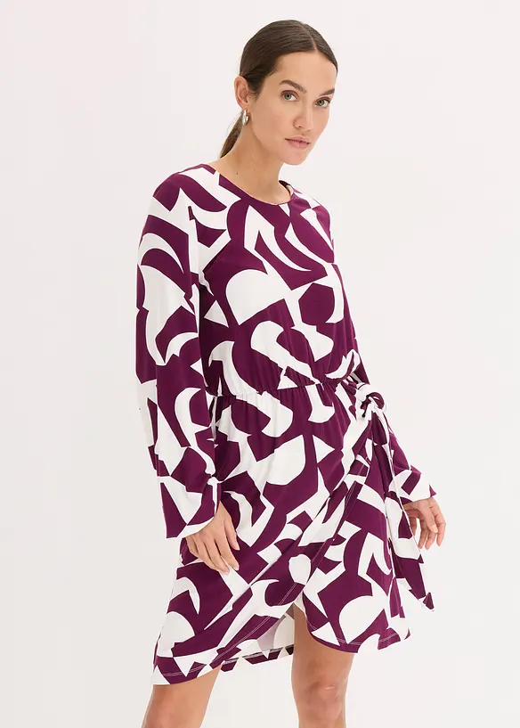 Robe en jersey, viscose mélangée douce, bonprix