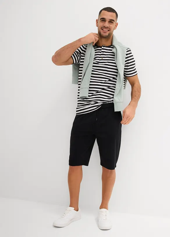 T-shirt col Henley, bonprix