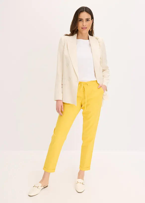 Pantalon en lin, bonprix