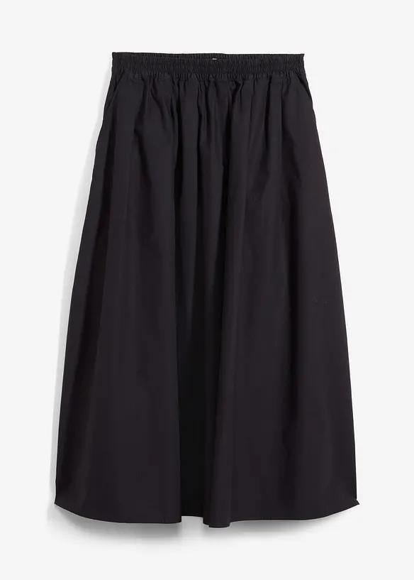 Jupe midi 100% coton, bonprix