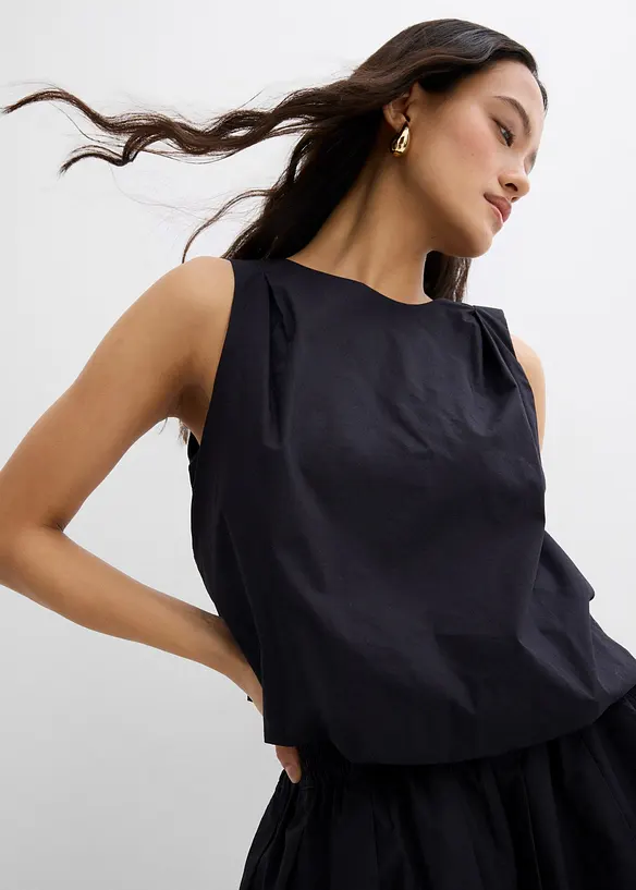 Blouse sans manches 100% coton, bonprix