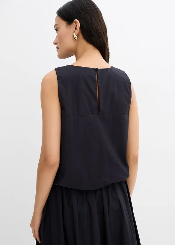 Blouse sans manches 100% coton, bonprix