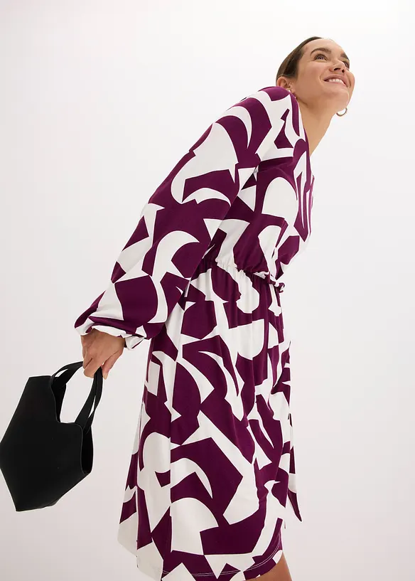 Robe en jersey, viscose mélangée douce, bonprix