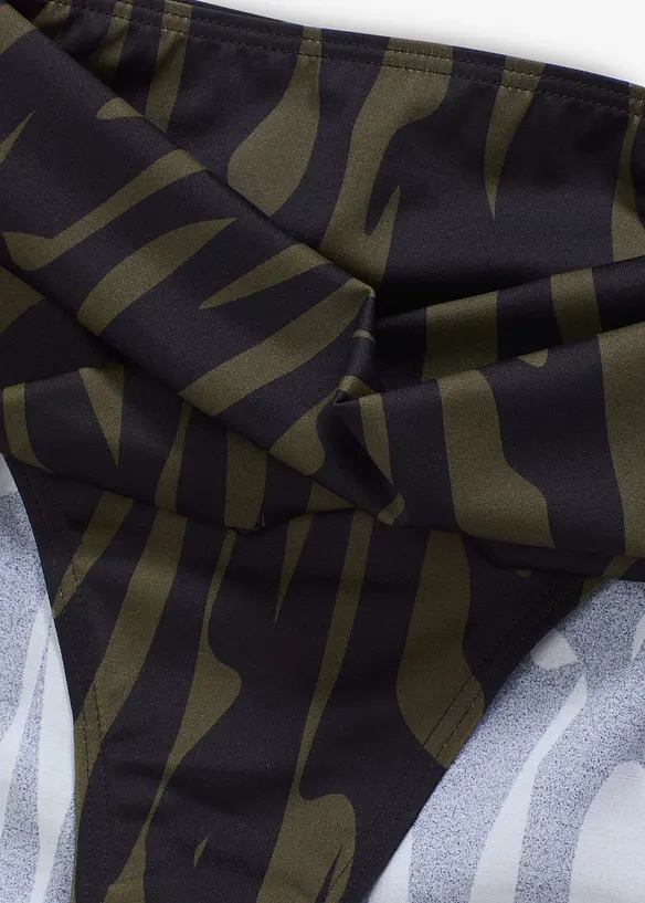 Bas de bikini taille haute, échancré, bonprix