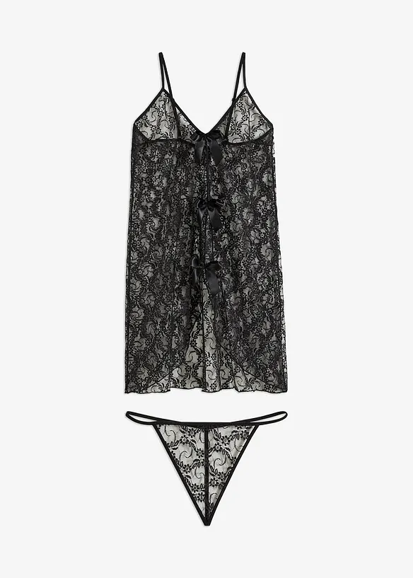 Négligé et slip (Ens. 2 pces.), bonprix