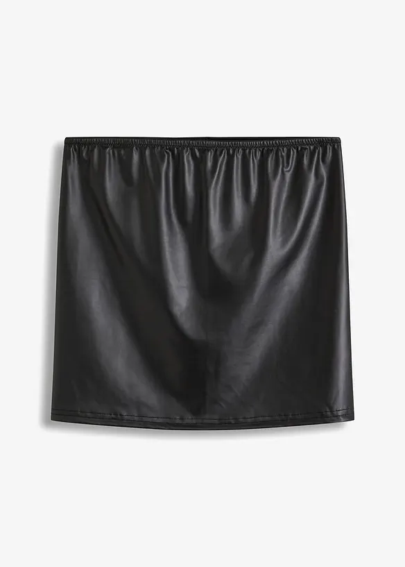 Jupette ouverte aspect mouillé, bonprix