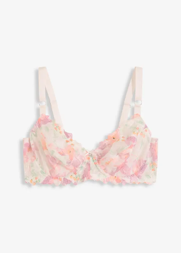 Soutien-gorge minimiseur avec broderies filigranées, bonprix