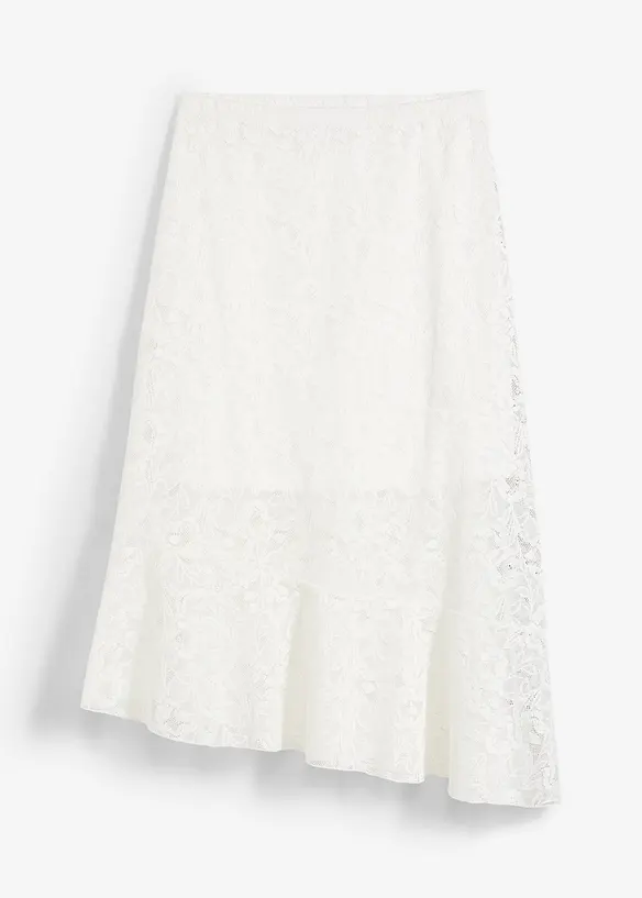 Jupe midi en dentelle, bonprix