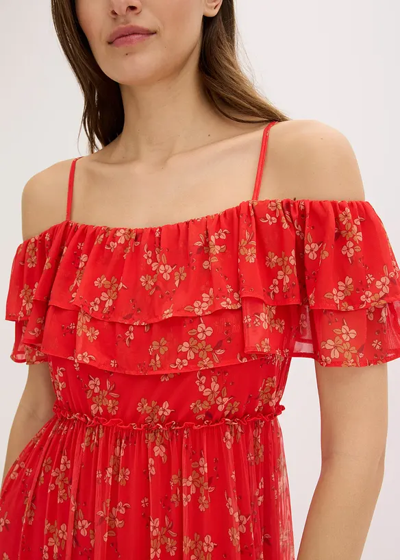 Robe en jersey et mesh, bonprix
