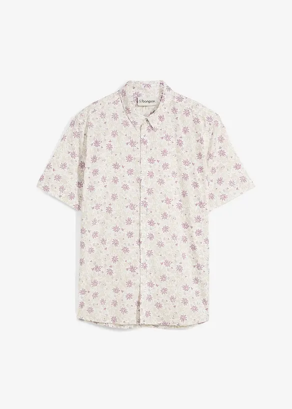 Chemise manches courtes fleurie 100% coton, bonprix