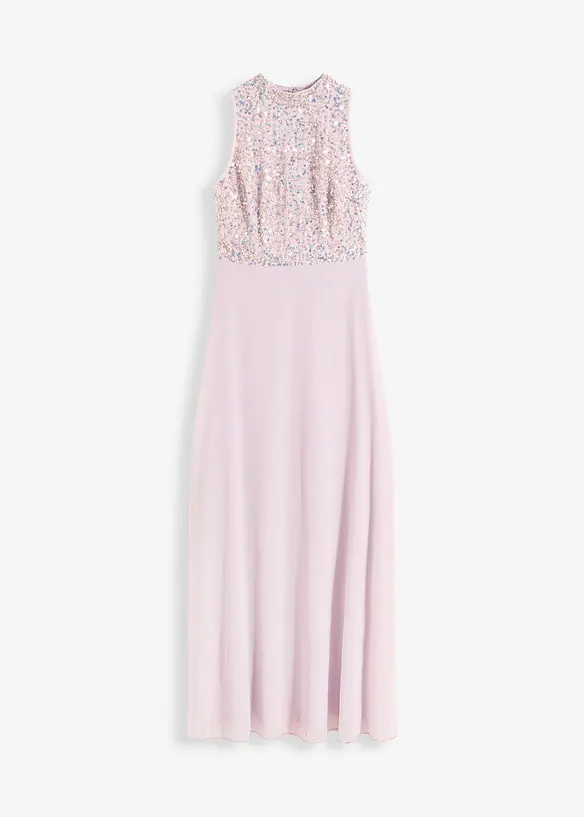 Robe longue brodée de sequins, bonprix