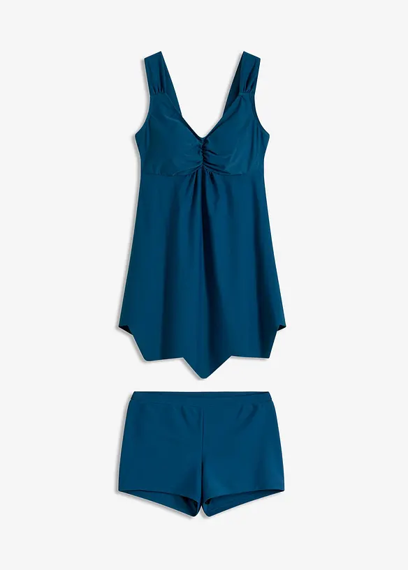 Tankini long (ens. 2 pces) à larges bretelles, bonprix
