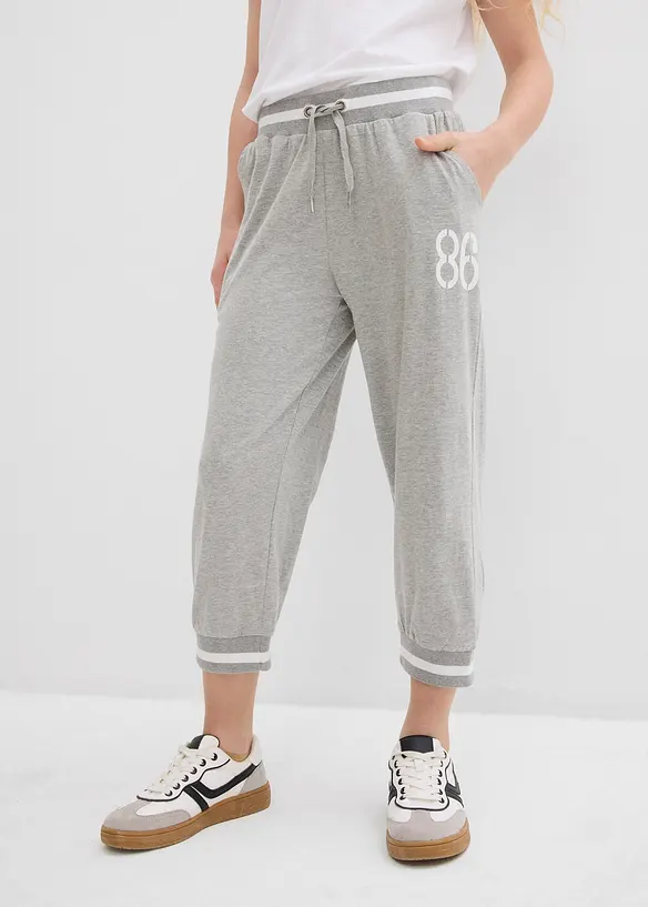 Lot de 2 pantalons de jogging 3/4, bonprix