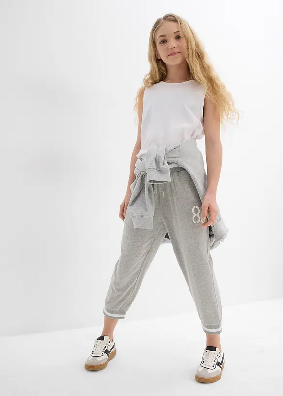 Lot de 2 pantalons de jogging 3/4, bonprix
