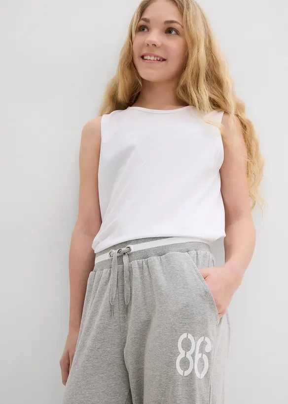 Lot de 2 pantalons de jogging 3/4, bonprix