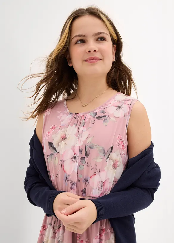 Robe imprimée en mesh, bonprix