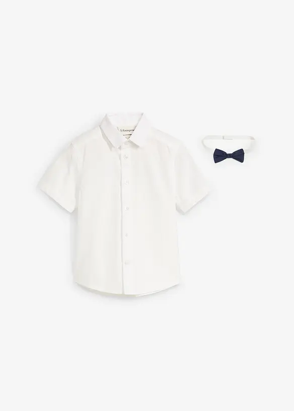 Chemise et nœud papillon 100% coton (ens. 2 pces), bonprix