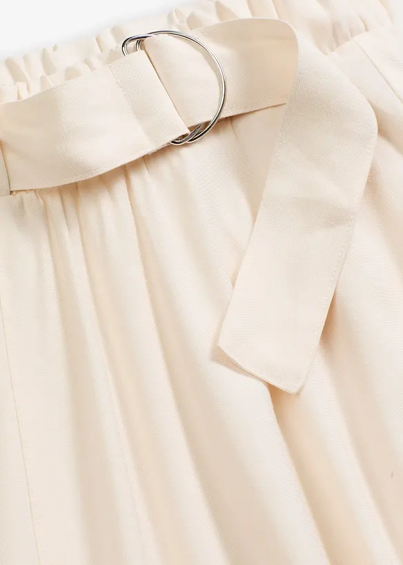 Jupe fluide en twill de viscose mélangée, bonprix