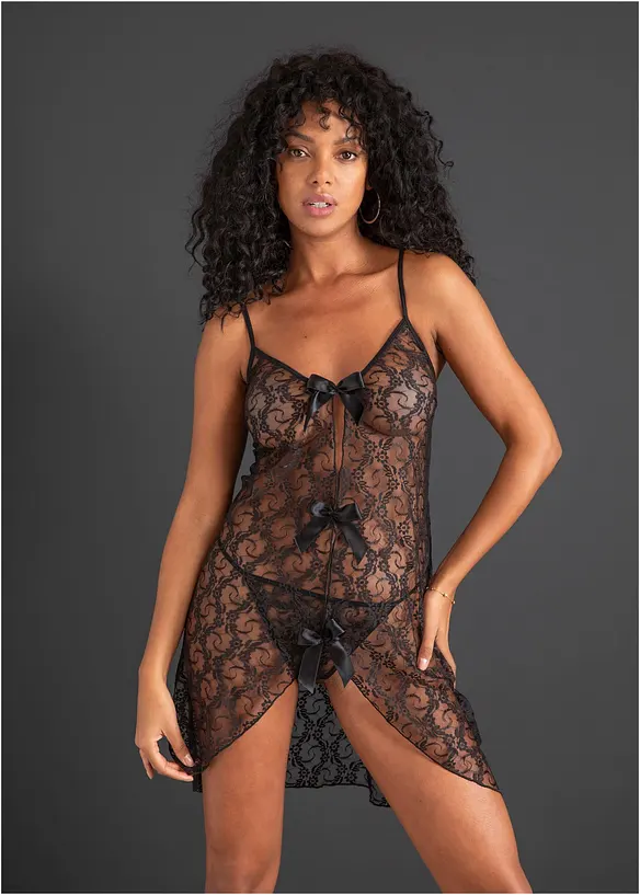 Négligé et slip (Ens. 2 pces.), bonprix