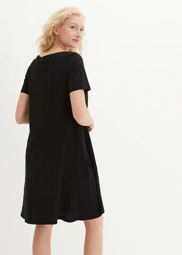 Robe fluide en coton flammé, bonprix