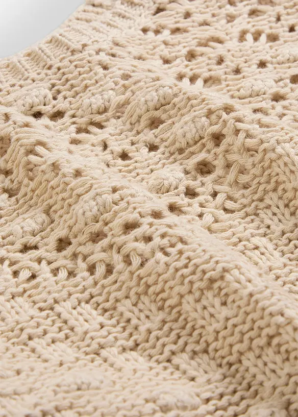 Pull ajouré avec lin, bonprix