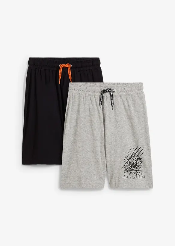 Lot de 2 bermudas en jersey coton, bonprix